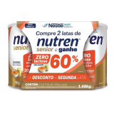 NUTREN SENIOR SEM SABOR ZERO LACTOSE 2 UN COM 740G CADA