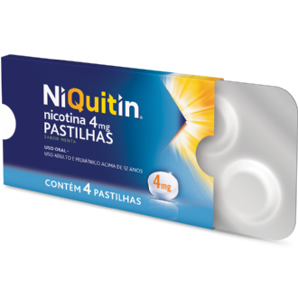 Niquitin Pastilhas 4 mg com 4 pastilhas