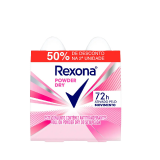 KIT DESODORANTES ROLL-ON REXONA DRY FEMININO 50ML 2UN.