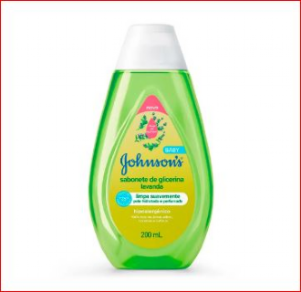 SABONETE LQUIDO DE GLICERINA JOHNSONS BABY LAVANDA 200ML