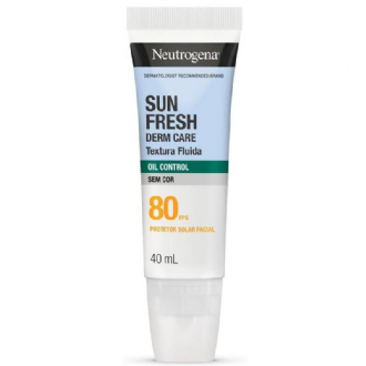 PROTETOR NEUTROGENA SUN FRESH DERM CARE OIL CONTROL FPS80 SEM COR 40ML