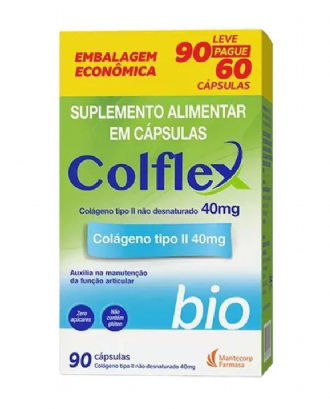 Colflex Bio Col�geno Tipo II 40mg 90 C�psulas