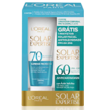 KIT PROTETOR SOLAR LOREAL EXPERTISE CORPORAL FPS70 200ML + FACIAL FPS60 25G