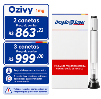 Ozivy Semaglutida 1mg Solu��o Injet�vel 3ml + 1 Caneta Aplicadora com 4 Agulhas