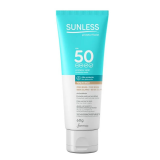 PROTETOR SOLAR FACIAL TOQUE SECO BEGE CLARO FPS50 FP UVA 47 SUNLESS 60G