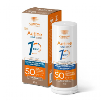 Protetor Solar Facial em Bast�o Darrow Multifuncional Actine One Stick FPS 50 Tom 3 13g