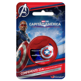 FIO DENTAL CONDOR COM CERA DE MENTA CAPIT�O AMERICA 25ML