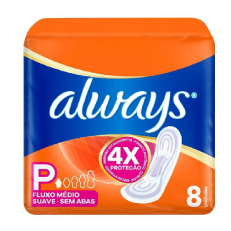 ABSORVENTE ALWAYS SUPER PROTEO SUAVE SEM ABAS 8U