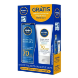 PROTETOR NIVEA PROTECT & HIDRATA FPS70 + SUN FACIAL TOQUE SECO FPS70 40ML