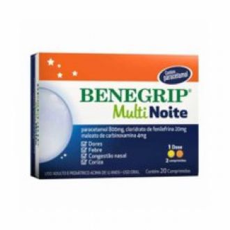 BENEGRIP MULTI NOITE 20 Comprimidos