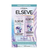 KIT SHAMPOO 375ML + CONDICIONADOR 170ML ELSEVE PURE HIARURNICO
