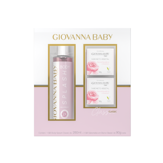 Kit Giovanna Baby Classic Body Splash 260ml+2 Sabonetes 90g