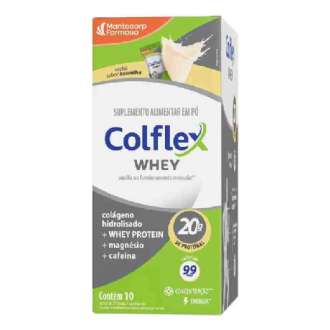 Suplemento Alimentar Colflex Whey Protein Baunilha 10 Sach�s