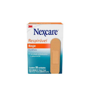 Curativo Nexcare Respir�vel Bege 35 Unidades