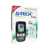 Medidor de Glicose G-Tech Free No Code com 10 tiras + 10 lancetas + 1 lancetador