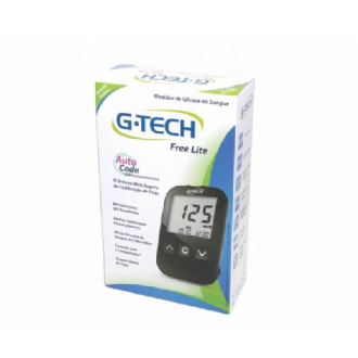 MEDIDOR DE GLICOSE NO SANGUE GTECH LITE + 10 TIRAS