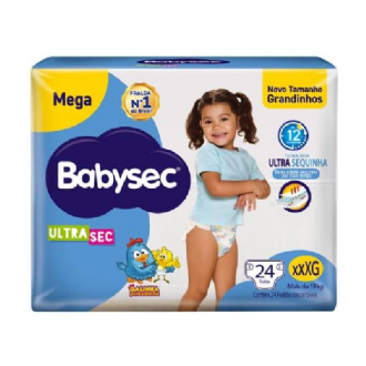 FRALDA BABYSEC ULTRASEC XXXG 24UN