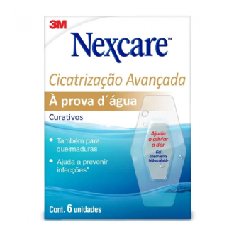 Curativo Nexcare Cicatriza��o Avan�ada � Prova D �gua 6 Unidades
