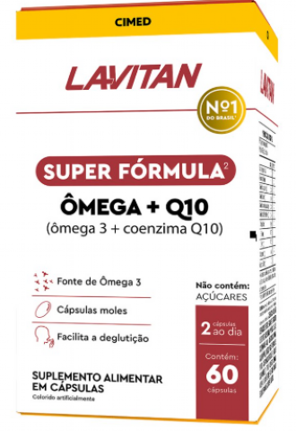 Lavitan �mega 3 com Coenzima Q10 60 C�psulas
