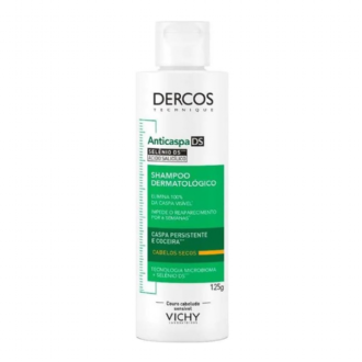 SHAMPOO DERCOS ANTICASPA PARA CABELOS SECOS 125ML