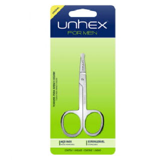 TESOURA PARA NARIZ E BIGODE UNHEX