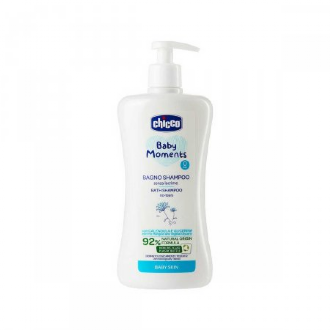 SHAMPOO CHICCO INFANTIL BABY MOMENTS CABEA AOS PS SEM LGRIMAS 500ML