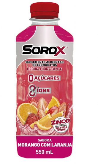 SOROX MORANGO COM LARANJA 550ML