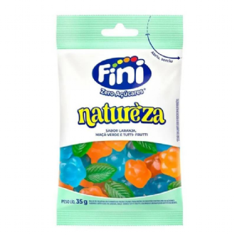 Bala de Gelatina Fini Zero Acares Natureza 35g