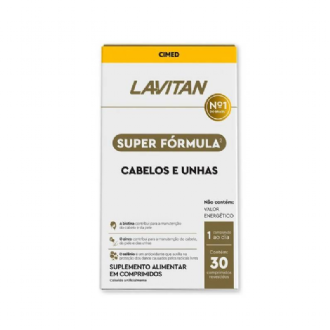 LAVITAN SUPER FORMULA CABELOS E UNHAS 30 COMPRIMIDOS