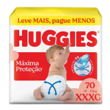Fralda Huggies Max Protection Tamanho XXXG 70 Unidades