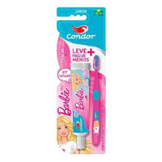 KIT CONDOR CREME DENTAL + ESCOVA JUNIOR BARBIE