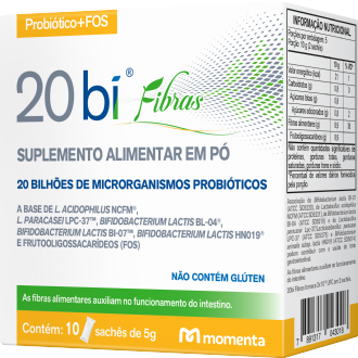 Suplemento Alimentar em P� 20 BI Fibras 10 Sach�s de 5g Cada