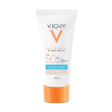 PROTETOR SOLAR FACIAL VICHY, CAPITAL SOLEIL HYDRA-MATTE FPS50  COR 1 30GR