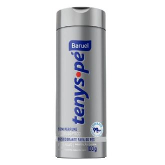TALCO DESODORANTE PARA OS P�S TENYS P� BARUEL SEM PERFUME COM 100G