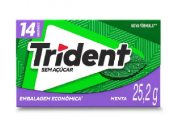 Goma de Mascar trident menta 25,2g