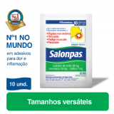 SALONPAS ADESIVO PEQUENO COM 10 UNIDADES