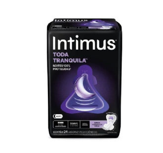 ABSORVENTE INTIMUS NOTURNO SUAVE TODA TRANQUILA COM ABAS 24UN