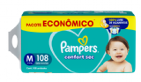 FRALDA PAMPERS CONFORT SEC M 108UN