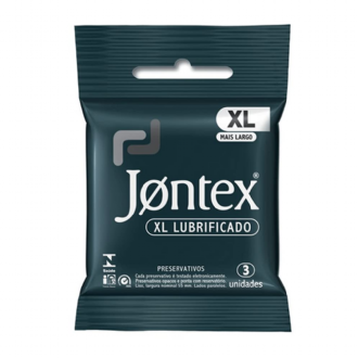 PRESERVATIVO JONTEX LUBRIFICADO XL 3 UNIDADES