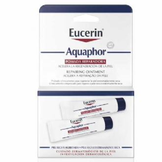 KIT POMADA REPARADORA INTENSIVA EUCERIN AQUAPHOR COM 2 UNIDADES
