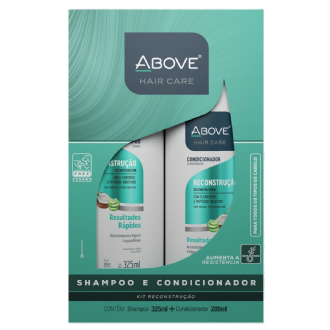 KIT SHAMPOO ABOVE  350ML + CONDICIONADOR 200ML RECONSTRUO