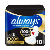 ABSORVENTE ALWAYS NOTURNO SUAVE COM ABAS XXG 10U