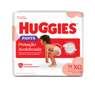 FRALDA ROUPINHA HUGGIES SUPREME CARE XG COM 24 UNIDADES