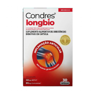 Condres Long Bio Col�geno Tipo II 40 mg com Curcumina 80 mg 30 C�psulas