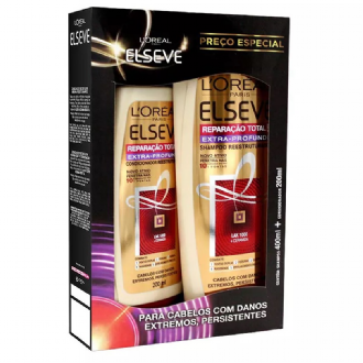 KIT ELSEVE SHAMPOO + CONDICIONADOR RT5 EXTRA PROFUNDO | Drogão Super
