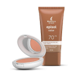 Kit Mantecorp Skincare Episol Color Protetor Solar Fps 70 40ml + Protetor Solar P� Compacto Fps 50 10g Tom 3 M�dio
