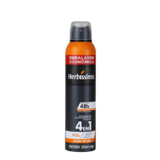 DESODORANTE HERBISSIMO AERO DARK SILVER 150G