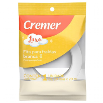 FITA CREPE CREMER LUXO BRANCA 19MMX20M