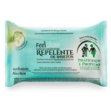 LENO UMEDECIDO FEELCLEAN  REPELENTE DE INSETOS - 16 UNIDADES 