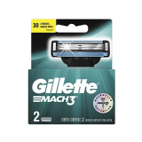 CARGA PARA APARELHO DE BARBEAR GILLETTE MACH3 2un